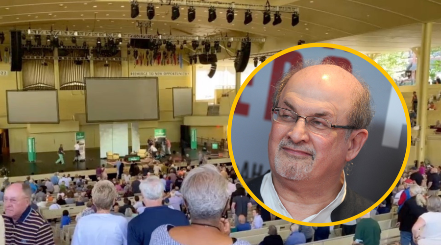 Kakšne poškodbe je utrpel slavni pisatelj, ki so ga napadli na odru? (foto: Profimedia/fotomontaža)