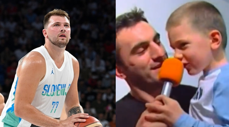 VIDEO: Ob prvem intervjuju malega Luke Dončića se boste čisto raznežili ... (foto: Profimedia/Twitter/fotomontaža)