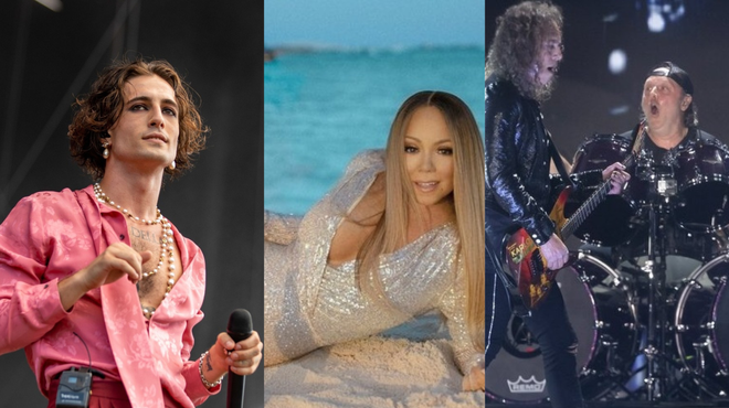 Kaj imajo skupnega Metallica, Mariah Carey in Maneskin? (foto: Profimedia/fotomontaža)