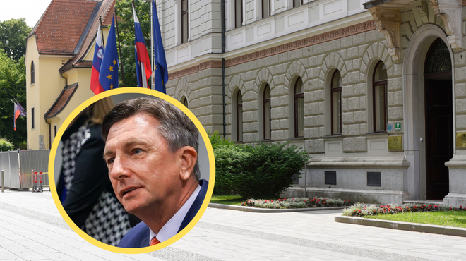 Pahor po obnovi cerkve: "Tudi v predsedniški palači je treba marsikaj poštimati ..." (foto: Bobo/Profimedia/fotomontaža)