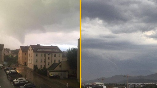 Arso pojasnil: V Ljubljani ni šlo za tornado, temveč ...