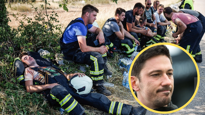 Velikodušnost ne pozna meja: takole se bodo slovenski odbojkarji zahvalili gasilcem (foto: Profimedia/fotomontaža)