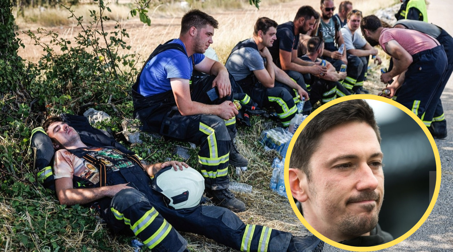 Velikodušnost ne pozna meja: takole se bodo slovenski odbojkarji zahvalili gasilcem (foto: Profimedia/fotomontaža)