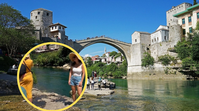 Po spletu zaokrožil posnetek razburjene turistke v Mostarju: "Le kako si drznejo?" (foto: Profimedia/Tik Tok/posnetek zaslona/fotomontaža)