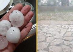 Po Sloveniji klesti velika toča! Poglejte, ali huda ura prihaja tudi k vam