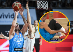 Slab dan za naše košarkarje: poškodba Dončića in nesrečen razplet tekme