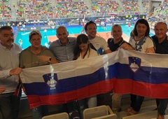 FOTO: To so znani obrazi, ki so v boju proti Francozom na tribuni podpirali slovenske odbojkarje