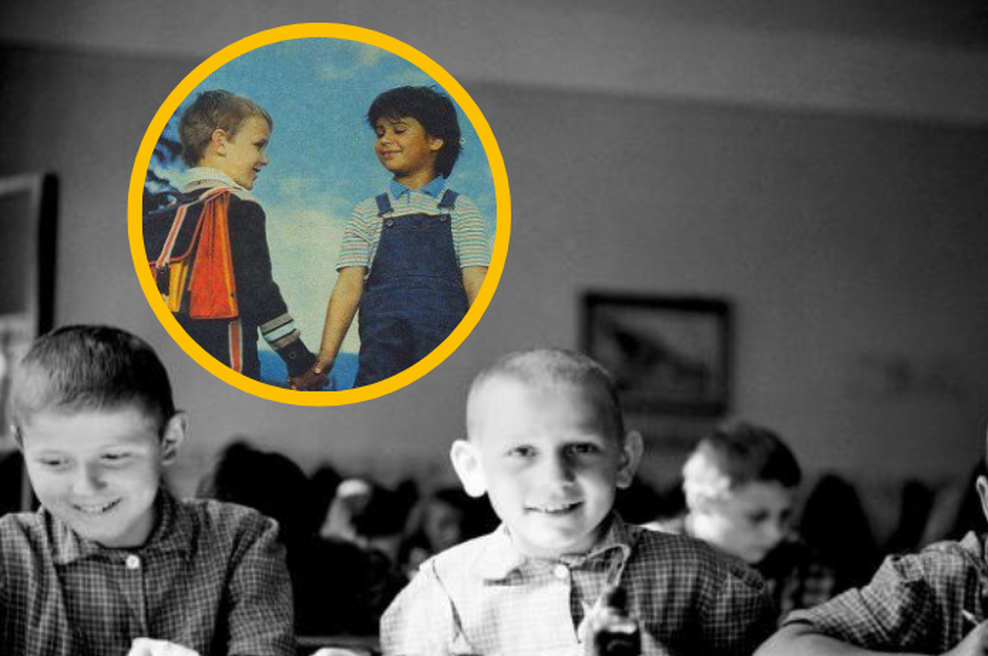 Se spominjate, kakšen je bil prvi šolski dan pred 40 leti? (foto: Facebook/Mirjana Lemac Ex Treselj/Unicef/fotomontaža)