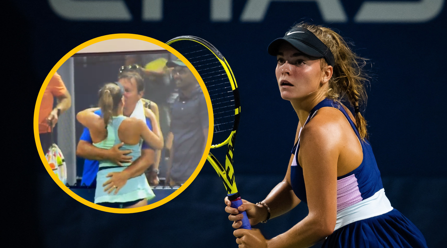 VIDEO: Oglasila se je 16-letna teniška igralka, ki jo je oče prijel za zadnjico in jo poljubil na usta (foto: Profimedia/Twitter Tennis Break News/fotomontaža)