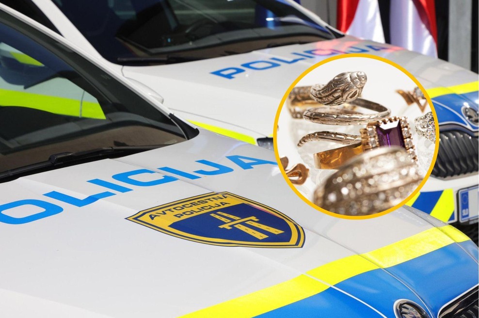 Predrzen rop v centru Ljubljane: sredi belega dne med ogledom iz zlatarne ušel z velikim izplenom (foto: Aleksandra Saša Prelesnik/Bobo/fotomontaža)