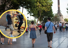 Nova grozljivka v Barceloni: turist zaboden v samem središču mesta
