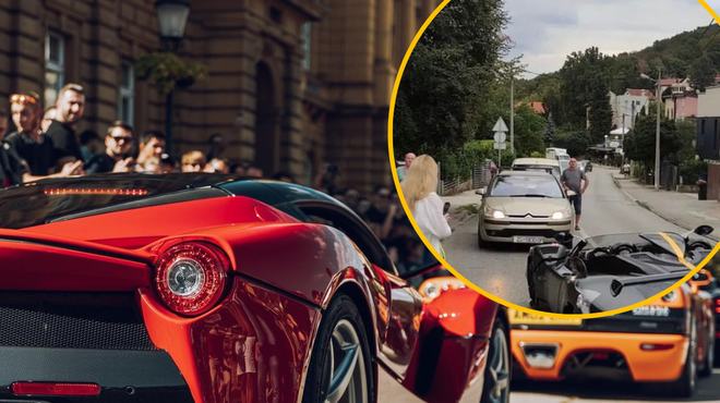 FOTO: Voznik luksuznega avtomobila, vrednega več kot 15 milijonov evrov, v Zagrebu povzročil prometno nesrečo (foto: Facebook/Supercar Owners Circle/Twitter/Dani/fotomontaža)