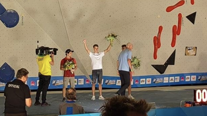 Še en neverjeten uspeh! Plezalec Luka Potočar zmagal na tekmi svetovnega pokala (foto: Uredništvo)