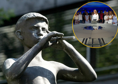 Del sodelavcev informativnega programa nacionalne televizije z javnim sporočilom: "Izražamo odločen protest ..."