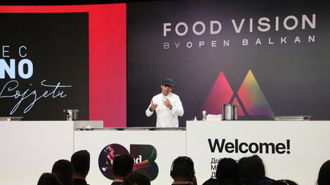 Tomaž Kavčič na vinskem sejmu v Beogradu