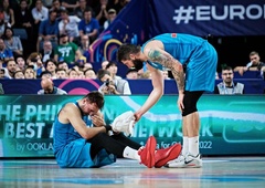 (FOTO) Francozi močno poškodovali Dončića: tekla je kri!