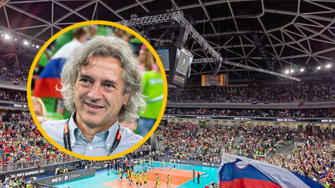 FOTO: Kdo spodbuja naše odbojkarje v razprodanih Stožicah?