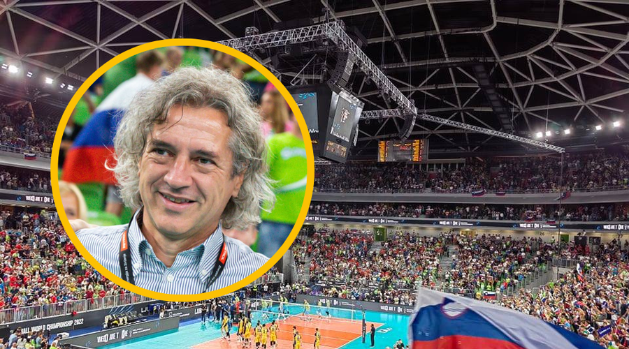 FOTO: Kdo spodbuja naše odbojkarje v razprodanih Stožicah? (foto: Uredništvo/Twitter/Gibanje Svoboda/fotomontaža)