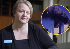 Spomni se trenutka, ko je letalo treščilo v stolpnico: "Nenavadni zvoki, ki sem jih slišala, so bili zvoki ljudi, ki so skakali skozi okna in prileteli na tla"