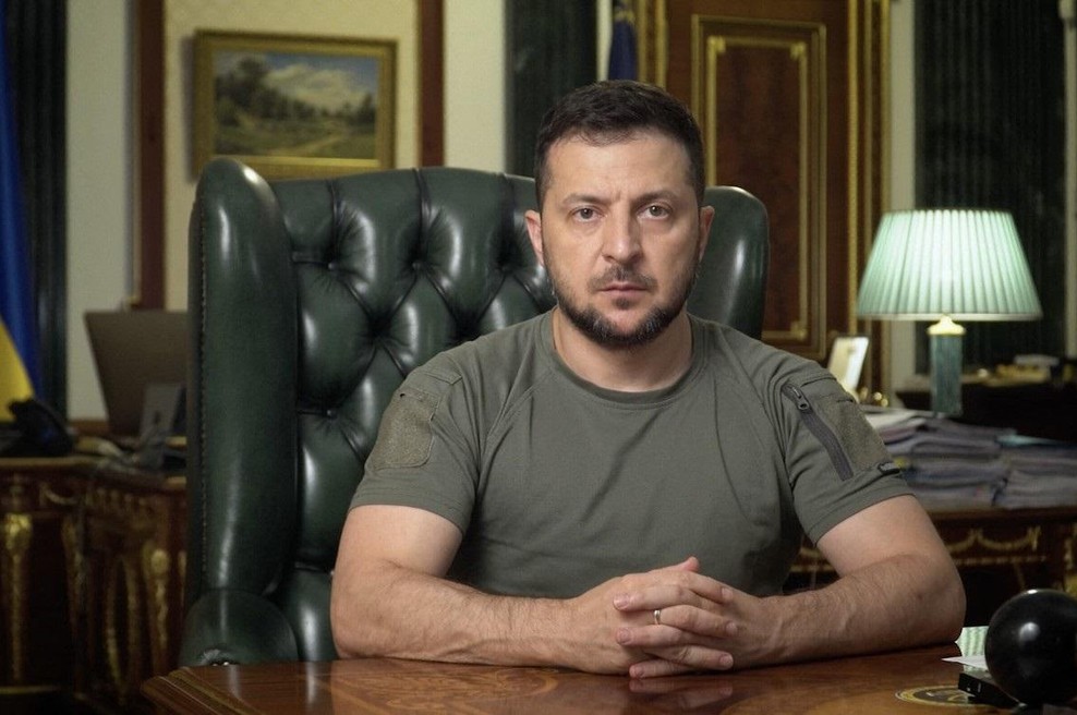 Zelenski v nagovoru: "V zadnjih dneh je ruska vojska pokazala najboljše ..." (foto: Profimedia)