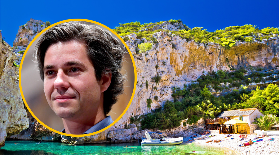 Luko Mesca med službeno dolžnostjo zasačili na plaži na Visu (foto: Profimedia/fotomontaža)