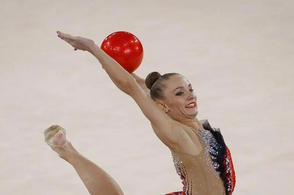 To je ženska, ki je Sloveniji prislužila prvo medaljo na svetovnem prvenstvu v ritmični gimnastiki (foto: Facebook Športni program TV Slovenija)