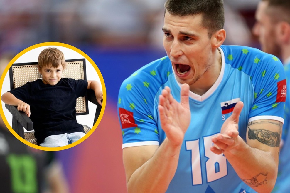 Odbojkarjev ponos: mali poliglot, ki uživa v nogometu (foto: Profimedia/Instagram/Klemen Čebulj/posnetek zaslona)