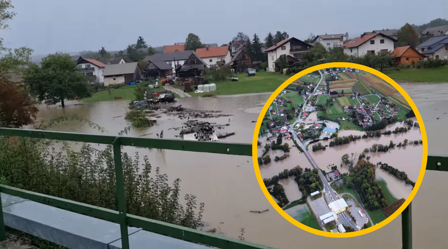 Kaj nas po obilnem sobotnem deževju in poplavah čaka v nedeljo? (foto: Facebook/Barbii Cerjanec/Bogomir Šutej/fotomontaža)