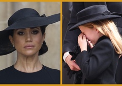 Solze na pogrebu kraljice Elizabete II: Meghan Markle in princesa Charlotte nista skrivali čustev