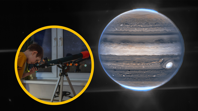 Jupiter nocoj najbližje Zemlji v zadnjih 59 letih (foto: Profimedia/fotomontaža)