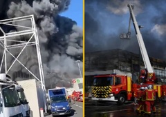 VIDEO: V Parizu je na največji tržnici na svetu izbruhnil velik požar