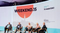 Tretji dan Weekenda se je začel z maratonci z malih ekranov in "lažnimi novicami"
