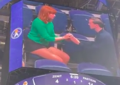 VIDEO: Zaprosil jo je na košarkarski tekmi, njena reakcija je osupnila vse