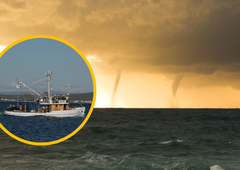 Drama na hrvaškem morju: ladjo s sedmimi člani posadke prevrnil zračni vrtinec