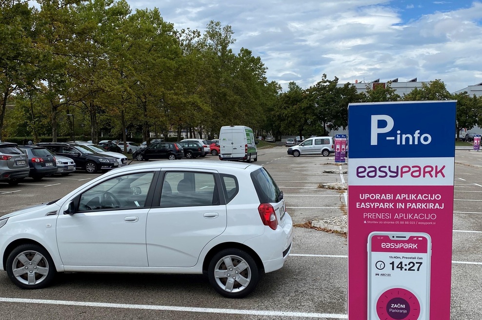 Prvo parkirišče z EasyParkovim CameraParkom v Ljubljani (foto: EasyPark)