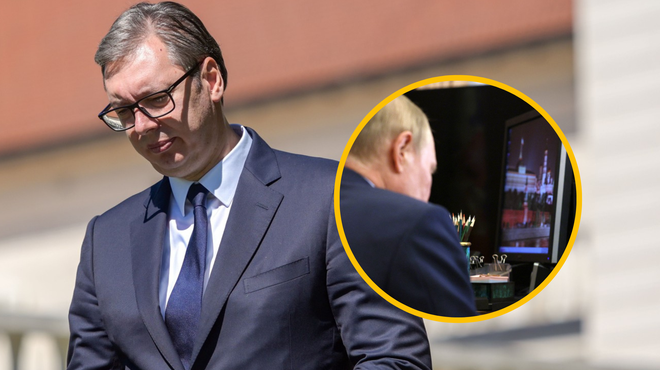 Je Aleksandar Vučić obrnil hrbet Putinu? (foto: Profimedia/fotomontaža)