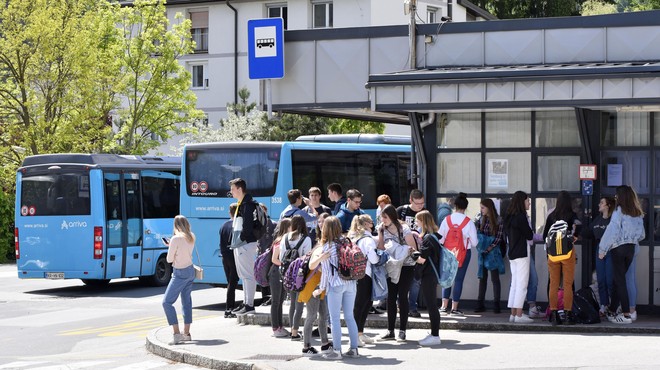 Subvencioniran prevoz dijakov: v Avstriji 20 evrov, v Sloveniji pa 200 (foto: Bobo)