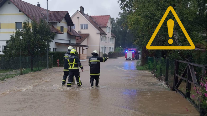 FOTO in VIDEO: Grozljive poplave v občinah Črnomelj in Osilnica, ogroženi so tudi prebivalci (foto: Facebook/Občina Osilnica/fotomontaža)