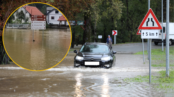 Deževju ni videti konca! Razkrivamo, v katerem delu Slovenije bo v naslednjih 24 urah najhuje (foto: Facebook/Vladimir Prebilič/Bobo/fotomontaža)