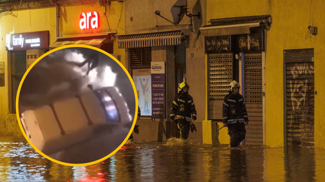 VIDEO: Med neurjem tvegala svoje življenje, da ga je rešila