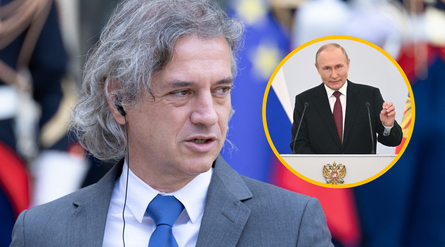Na priključitev ukrajinskih regij Rusiji se je odzval tudi Robert Golob (foto: Profimedia/fotomontaža)