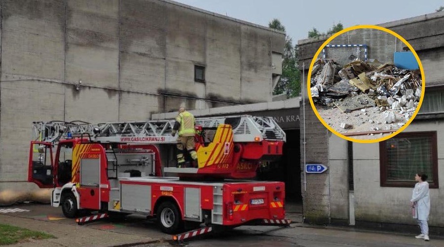 Kranjski osnovnošolci bodo še nekaj časa brez telovadnice, ki je v zelo slabem stanju. (foto: Facebook/Osnovna šola Franceta Prešerna Kranj/fotomontaža)
