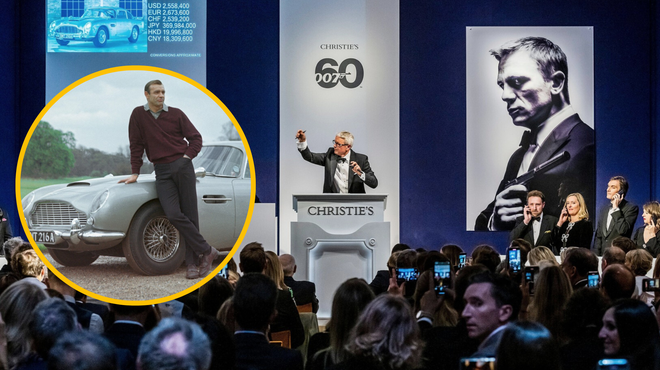 Na dražbi predmeti Jamesa Bonda: za enega so iztržili več miljonov evrov (foto: Profimedia/fotomontaža)