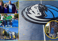 FOTO in VIDEO: Dallas prišel v Slovenijo, Dončićev klub Celju podaril spektakularno igrišče