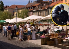 V grozljivem napadu v središču Ljubljane moški ugriznil žensko, ki je potrebovala šivanje