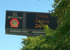 Neobičajni prizor pred predorom Šentvid, ki je presenetil celo policiste