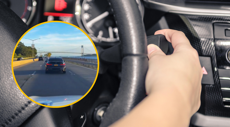 Številni se čudijo prizoru: "Končno voznik BMW-ja, ki je uporabil smernik" (foto: Profimedia/TikTok/jerz.quotes/fotomontaža)