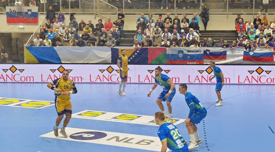 Slovenski rokometaši zmagovito začeli kvalifikacije za evropsko prvenstvo (foto: Twitter/Rokometna zveza SLO)
