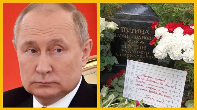 Na grobu Putinovih staršev našli grozljivo sporočilo (foto: Profimedia/fotomontaža)