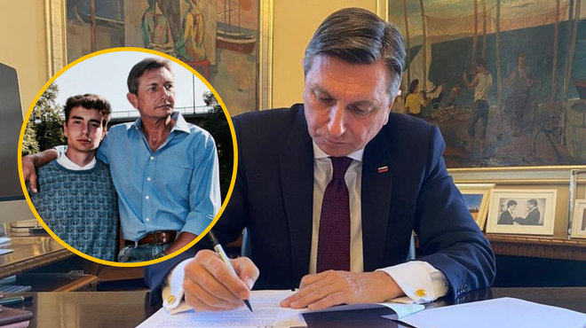 Borut Pahor pojasnil, zakaj je javnosti izdal sinovo skrivnost (foto: Instagram/Borut Pahor/fotomontaža)